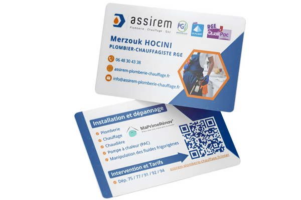 Des <b>cartes de visite</b> sur mesure